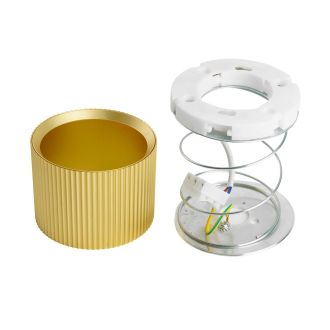 Светильник потолочный Feron HL458 Barrel ARIA 12W, 230V, GX53, золото, 51673