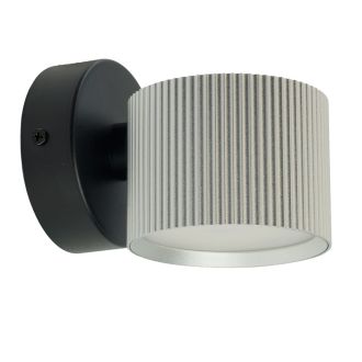 Светильник настенный Feron HL4580 ARIA 12W, 230V, GX53, серебро + черный IP20, 51676