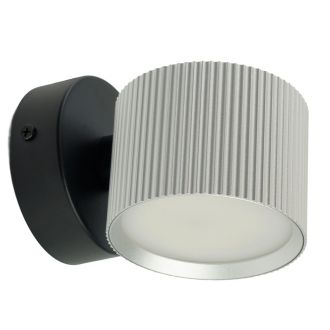 Светильник настенный Feron HL4580 ARIA 12W, 230V, GX53, серебро + черный IP20, 51676