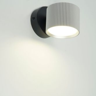 Светильник настенный Feron HL4580 ARIA 12W, 230V, GX53, серебро + черный IP20, 51676