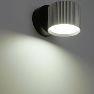 Светильник настенный Feron HL4580 ARIA 12W, 230V, GX53, серебро + черный IP20, 51676