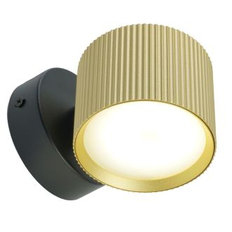 Светильник настенный Feron HL4580 ARIA 12W, 230V, GX53, золото+черный IP20, 51677