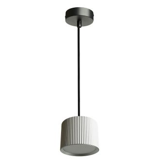 Светильник потолочный Feron Barrel HL4588 ARIA levitation 12W, 230V, GX53, серебро + черный, на подвесе 1,7 м, 51680
