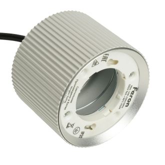 Светильник потолочный Feron Barrel HL4588 ARIA levitation 12W, 230V, GX53, серебро + черный, на подвесе 1,7 м, 51680