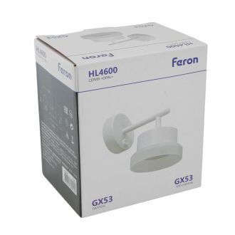 Светильник настенный Feron HL4600 OPAL 12W, 230V, GX53, белый, 51684