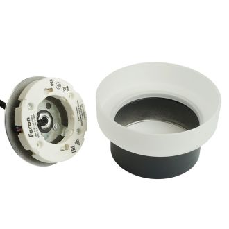 Светильник потолочный Feron Barrel HL4608 OPAL levitation 12W, 230V, GX53, черный, на подвесе 1,7 м, 51687