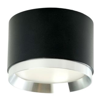 Светильник потолочный Feron Barrel DUET HL459 12W, 230V, GX53, черный + хром IP20, 51689