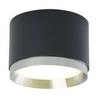 Светильник потолочный Feron Barrel DUET HL459 12W, 230V, GX53, черный + хром IP20, 51689