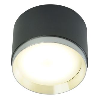 Светильник потолочный Feron Barrel DUET HL459 12W, 230V, GX53, черный + хром IP20, 51689