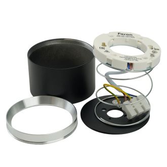 Светильник потолочный Feron Barrel DUET HL459 12W, 230V, GX53, черный + хром IP20, 51689