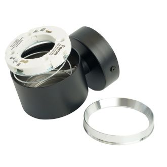Светильник настенный Feron HL4598 Barrel DUET 12W, 230V, GX53, черный + хром IP20, 51691