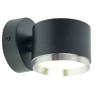 Светильник настенный Feron HL4598 Barrel DUET 12W, 230V, GX53, черный + хром IP20, 51691