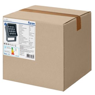 Светодиодный светильник ландшафтно-архитектурный Feron LL-897 AC220-240 25W синий IP66 квадрат, 51705