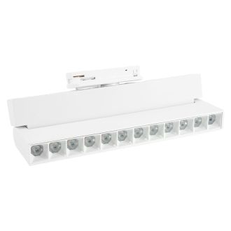 Светильник трековый светодиодный на шинопровод 12W, 1080 Lm, 4000К, 30 градусов, белый, AL139 Feron серия LensFold, 51715