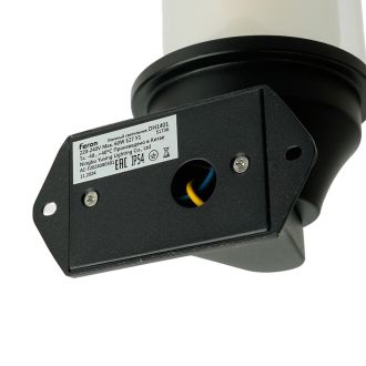 Светильник садово-парковый Feron DH1401, на стену вверх, E27 220-240V, черный, 51736