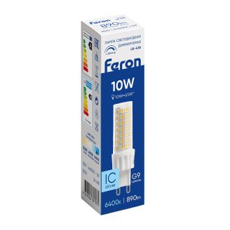 Лампа светодиодная диммируемая Feron LB-438 G9 10W 175-265V 6400K, 51743
