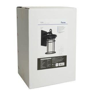 Светильник садово-парковый Feron PL761 на стену вниз 60W 230V E27, черный, 51817