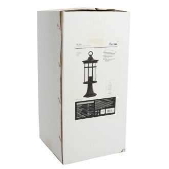 Светильник садово-парковый Feron PL764 на постамент 60W 230V E27, черный, 51818