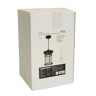 Светильник садово-парковый Feron PL765 на цепочке 60W 230V E27, черный, 51819