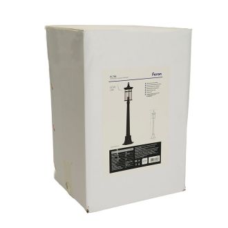 Светильник садово-парковый Feron PL766, столб 60W 230V E27, черный, 51820
