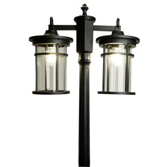 Светильник садово-парковый Feron PL768, столб 2*60W 230V E27, черный, 51822