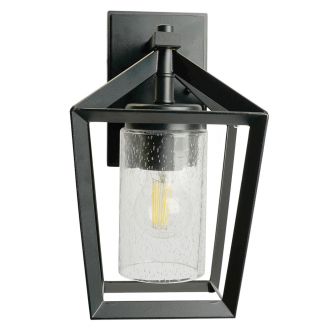 Светильник садово-парковый Feron PL771 на стену вниз 40W 220-240V E27, черный, 51836