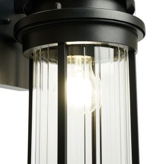 Светильник садово-парковый Feron PL781 на стену вниз 40W 220-240V E27, черный, 51838