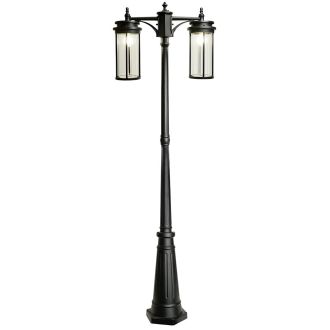 Светильник садово-парковый Feron PL788 столб 2*40W 220-240V E27, черный, 51841