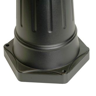 Светильник садово-парковый Feron PL788 столб 2*40W 220-240V E27, черный, 51841