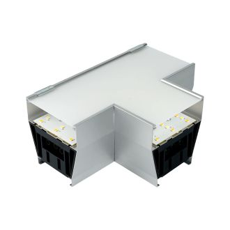 Светильник коннектор Feron AL4036T 5W 550Lm 3000К-4000К-6400K, T-образный, с ручным переключением режимов, серебро, 160*115*70мм возмож. соедин. в линию, серия RetailRay, 51871