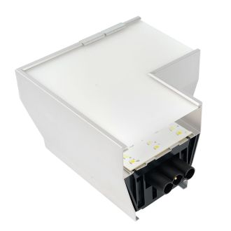 Светильник коннектор Feron AL4036L 4W 440Lm 3000К-4000К-6400K, L-образный, с ручным переключением режимов, серебро, 115*115*70мм возмож. соедин. в линию, серия RetailRay, 51872
