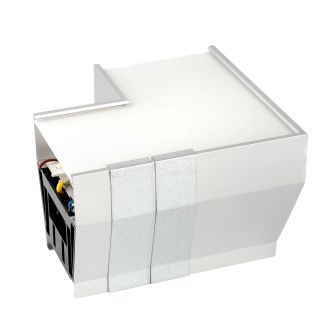Светильник коннектор Feron AL4036L 4W 440Lm 3000К-4000К-6400K, L-образный, с ручным переключением режимов, серебро, 115*115*70мм возмож. соедин. в линию, серия RetailRay, 51872