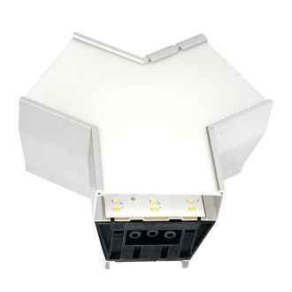 Светильник коннектор Feron AL4036Y 5W 550Lm 3000К-4000К-6400K, Y-образный, с ручным переключением режимов, серебро, 148*128*70мм возмож. соедин. в линию, серия RetailRay, 51873