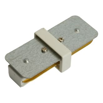 Коннектор прямой однофазный для шинопровода, белый, LD1020, Feron, 51897