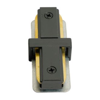 Коннектор прямой однофазный для шинопровода, черный, LD1020, Feron, 51898