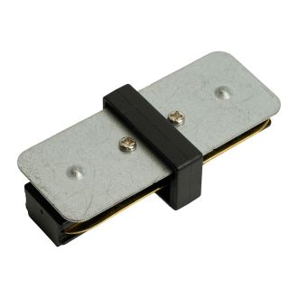 Коннектор прямой однофазный для шинопровода, черный, LD1020, Feron, 51898