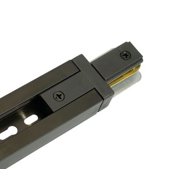 Коннектор прямой однофазный для шинопровода, черный, LD1020, Feron, 51898