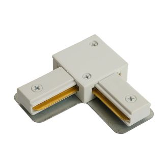 Коннектор угловой однофазный для шинопровода, белый, LD1021, Feron, 51899