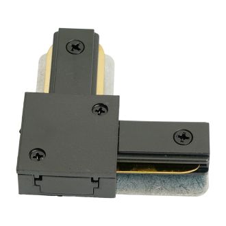 Коннектор угловой однофазный для шинопровода, черный, LD1021, Feron, 51900