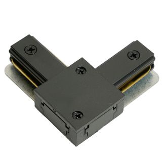 Коннектор угловой однофазный для шинопровода, черный, LD1021, Feron, 51900