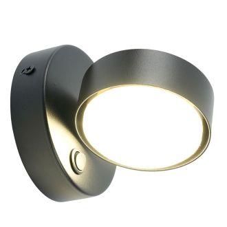 Светильник настенный Feron HL4601 12W, 230V, GX53, черный, 51941