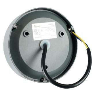 Светодиодный светильник Feron DH203-1 накладной 5W 4000K, IP65, серый, 51951