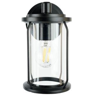 Светильник садово-парковый Feron PL791 на стену вниз 40W 220-240V E27, черный, 51965