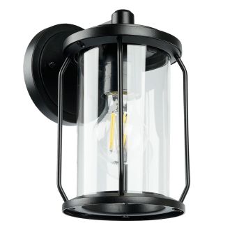 Светильник садово-парковый Feron PL791 на стену вниз 40W 220-240V E27, черный, 51965