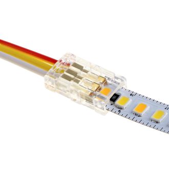 Соединитель лента-блок питания 10мм для CCT SMD ленты шириной 8 мм, LD171, Feron, 52002 (комплект 5 шт.)