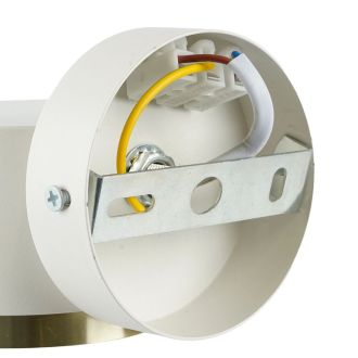 Светильник настенный Feron HL4598 Barrel DUET 12W, 230V, GX53, белый + золото IP20, 52020