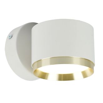 Светильник настенный Feron HL4598 Barrel DUET 12W, 230V, GX53, белый + золото IP20, 52020