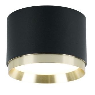 Светильник потолочный Feron Barrel DUET HL459 12W, 230V, GX53, черный + золото IP20, 52021