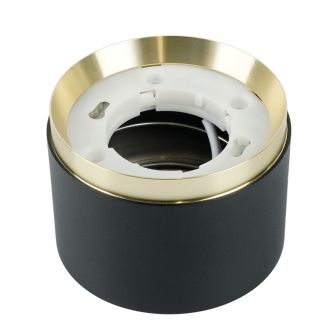 Светильник потолочный Feron Barrel DUET HL459 12W, 230V, GX53, черный + золото IP20, 52021
