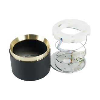Светильник потолочный Feron Barrel DUET HL459 12W, 230V, GX53, черный + золото IP20, 52021